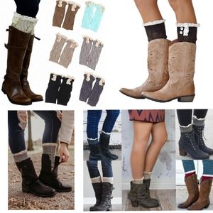 Cream Crochet Boot Cuffs